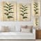 Designart - Vintage Plant With Little White Flowers - Farmhouse Print on Natural Pine Wood